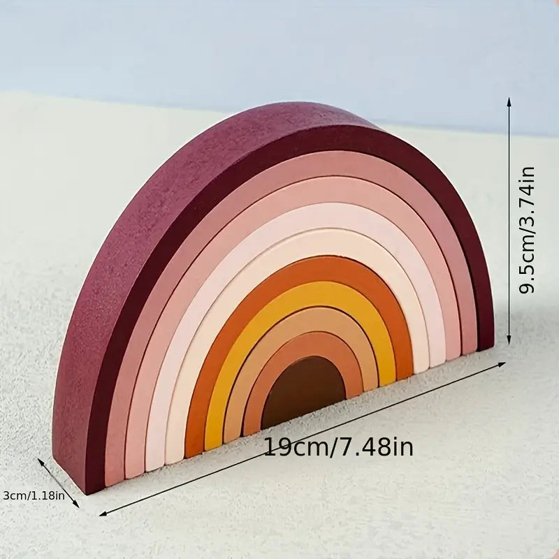 Rainbow with little people