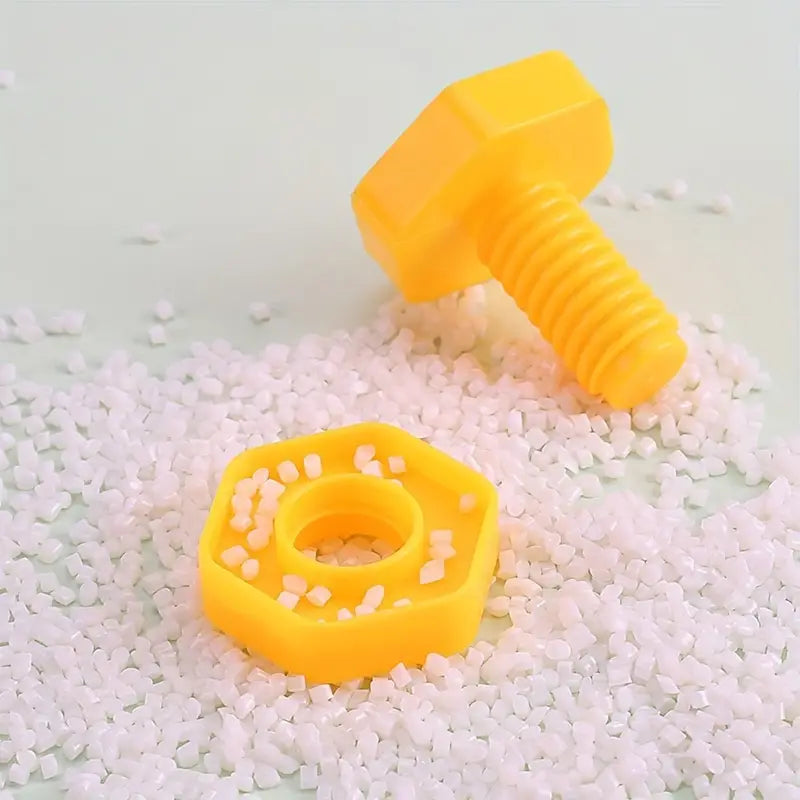 Coloured nuts and bolts