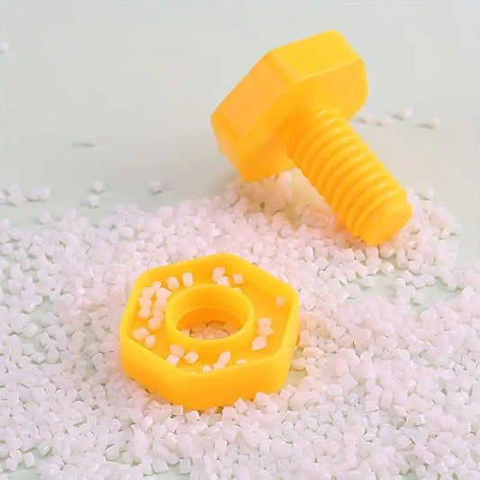 Coloured nuts and bolts