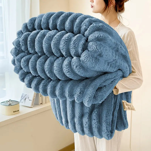 Soft blanket throw