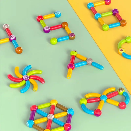 Magnetic stick building blocks