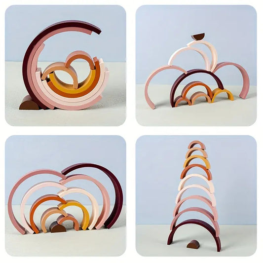 Rainbow with little people